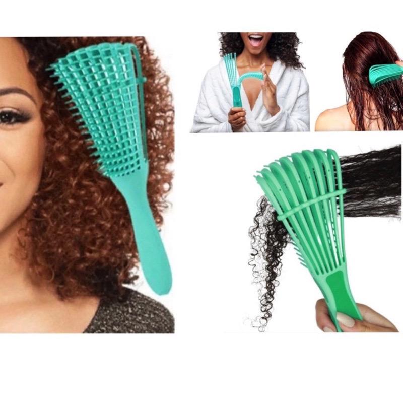 Kit cabelo mais saudável - 3 em 1: Escova Polvo + Escova Magica + Touca Cetim