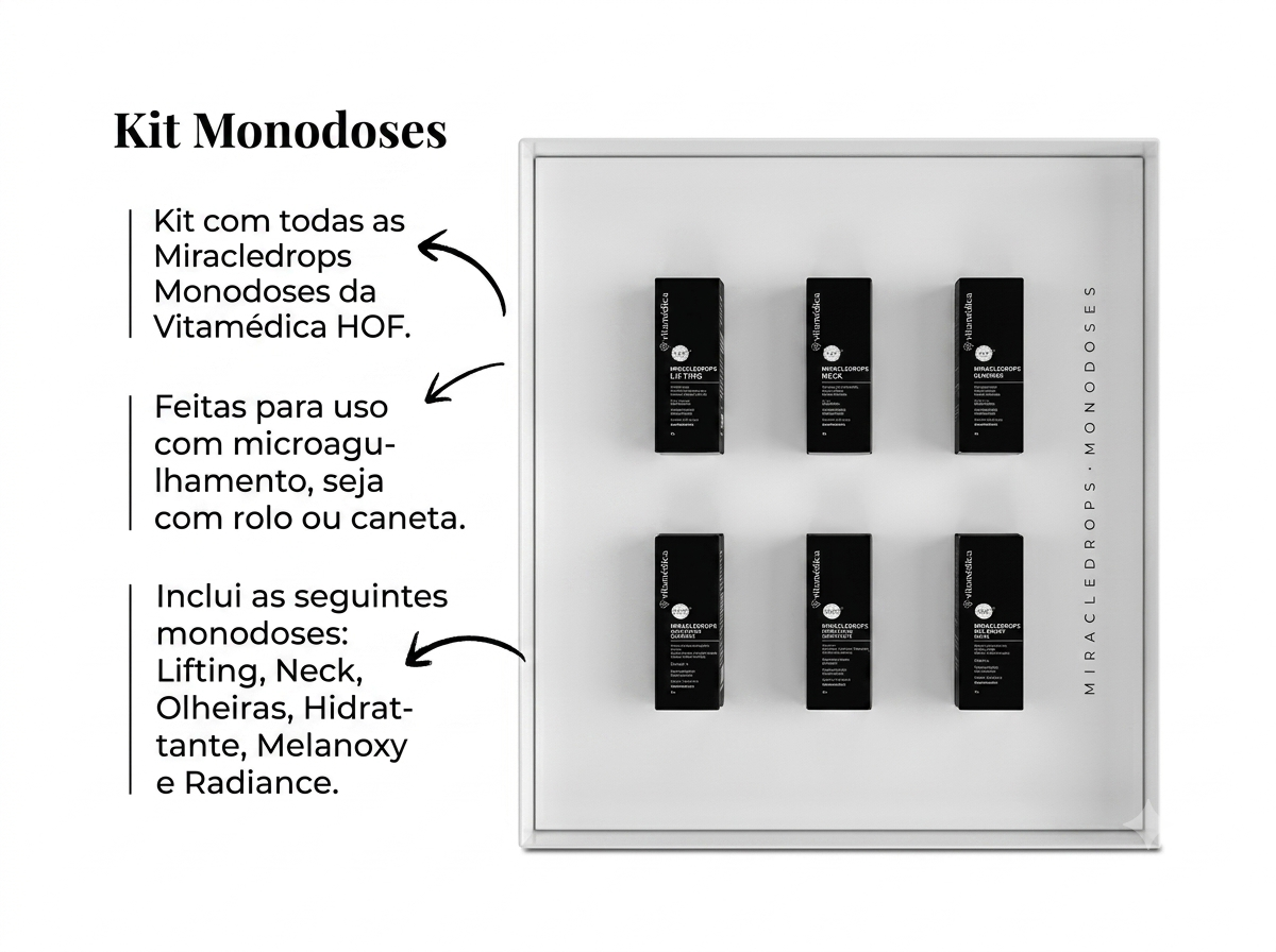 Kit Miracle Drops Monodoses Hidratação e Revitalização