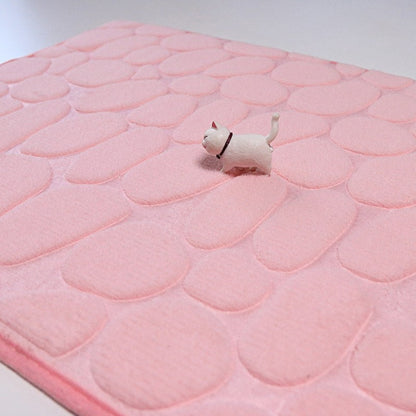 Tapete antiderrapante de veludo em relevo - extremamente macio e confortável para os pés