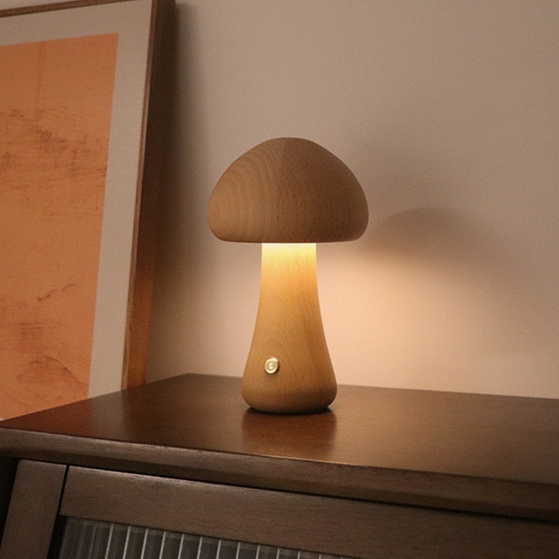 Cogumelo led de cabeceira para quarto