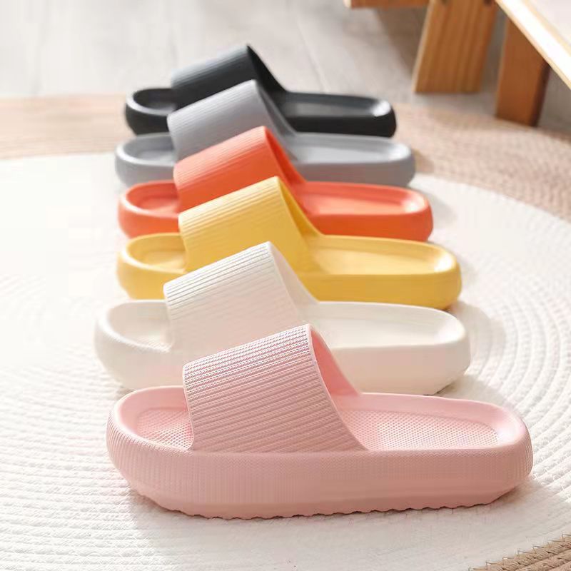 Chinelo plataforma grossa para homens/mulheres, antiderrapante, macias de EVA