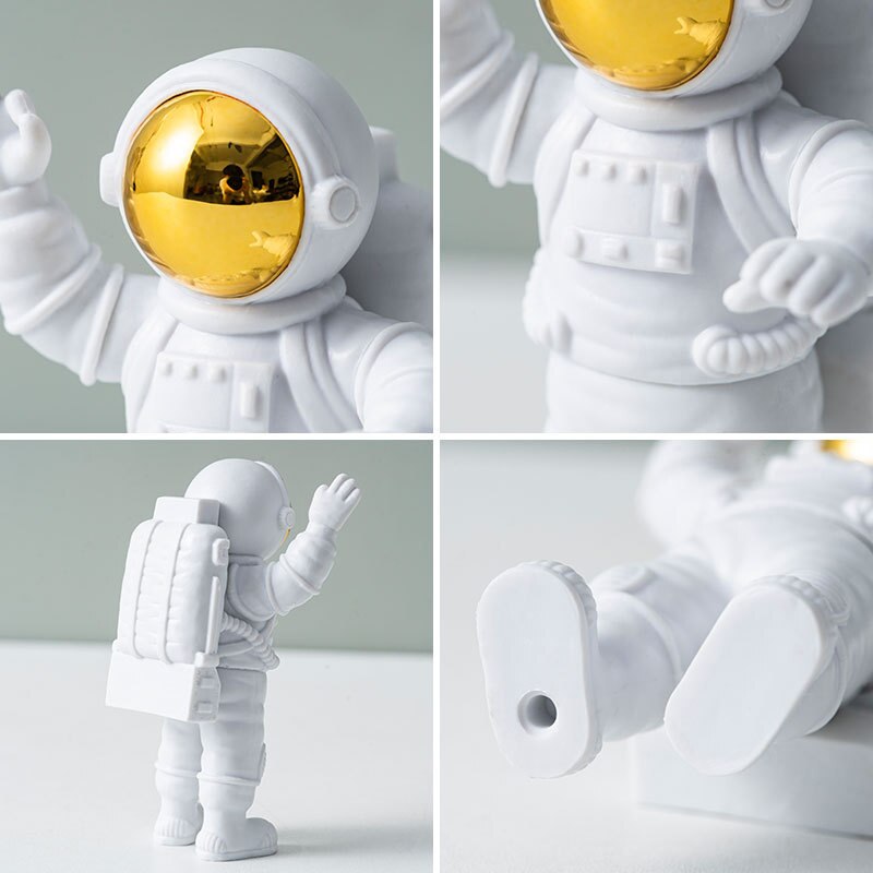 Astronautas na lua - ornamento para escritório e decoração