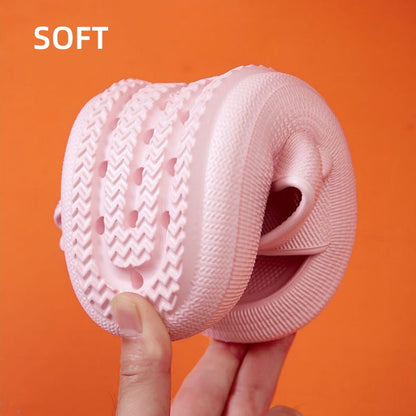 Chinelo nuvem de plataforma com fivelas feminino