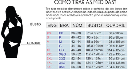 body flex luxury glamour preto- 6 em 1