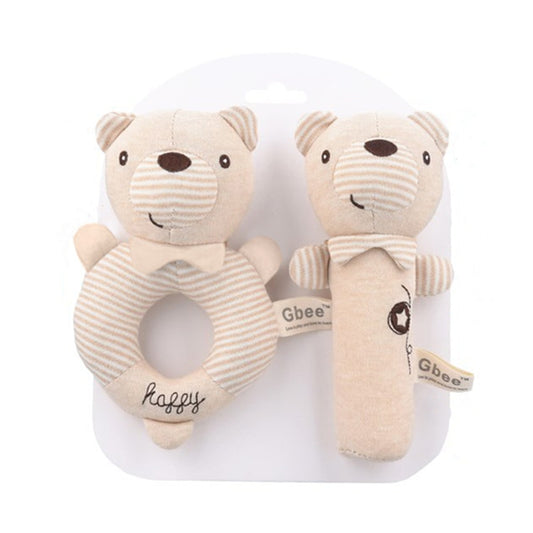 chocalhos de pelúcia urso,coelho e elefante para recém-nascido - pendurar em carrinho e cama