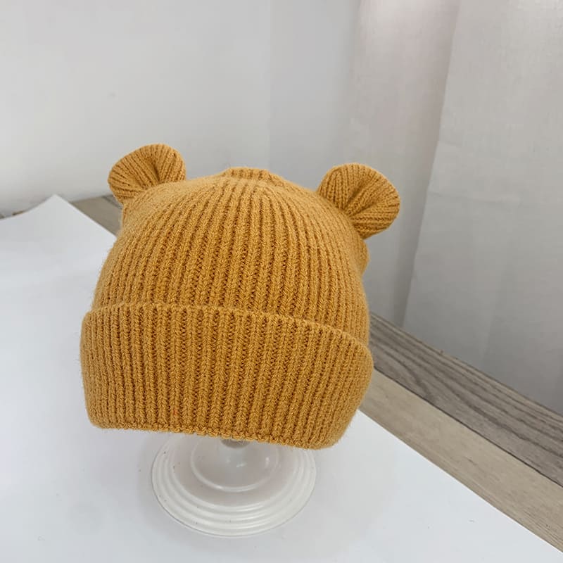 gorro para bebê orelha de urso - chapéu quente e macio infantil