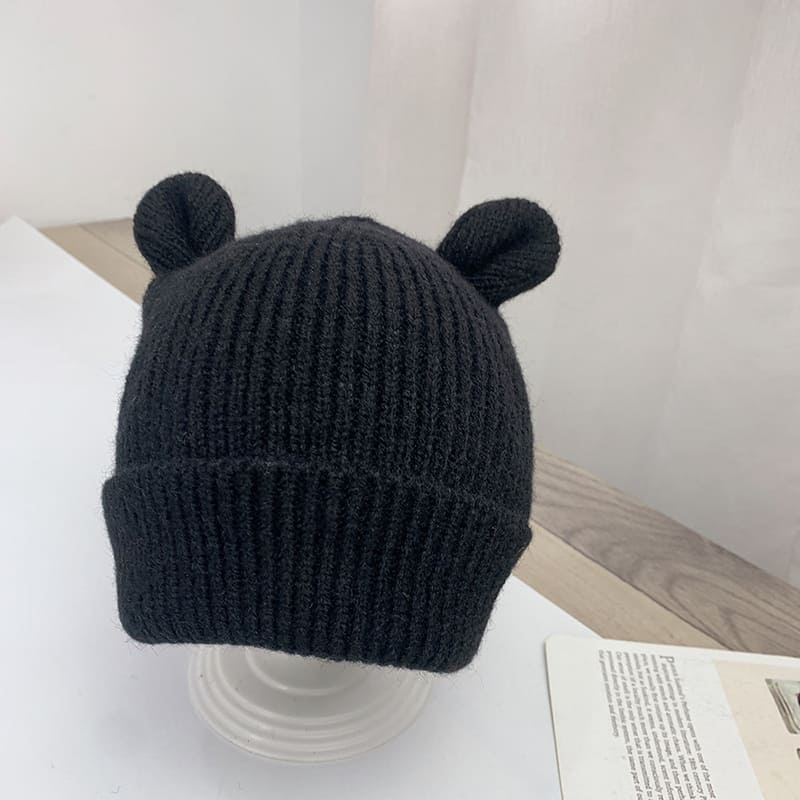 gorro para bebê orelha de urso - chapéu quente e macio infantil