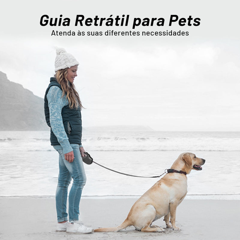 trela 3 metros - produto desenvolvido com qualidade exclusiva também para cães pequenos e grande