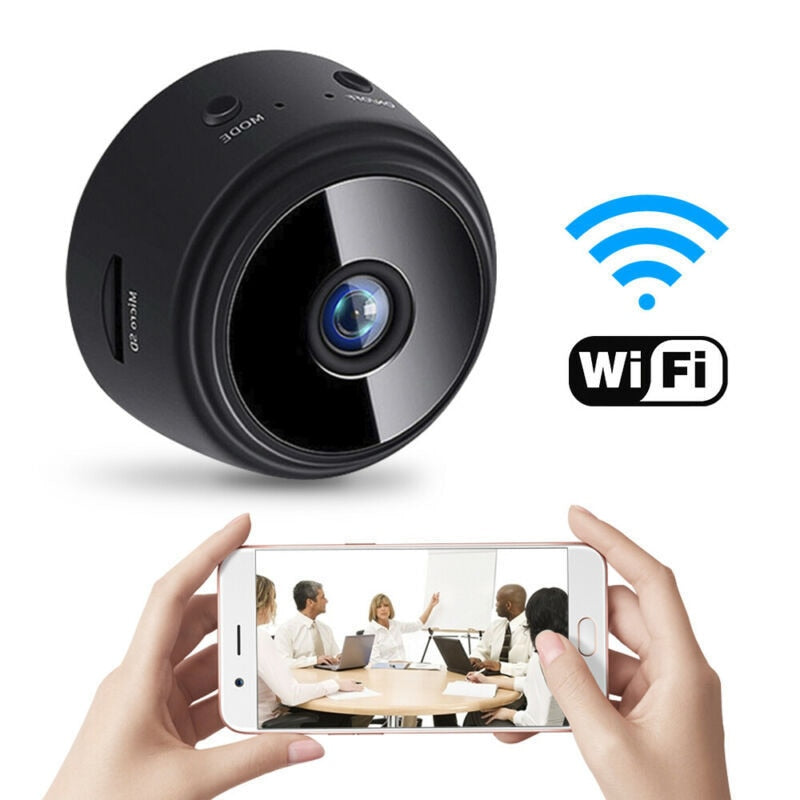 Mini câmera WiFi - HD 1080p  (diurna/ noturna) com registro vocal