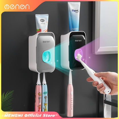 dispensador automático de creme dental com fixador de parede