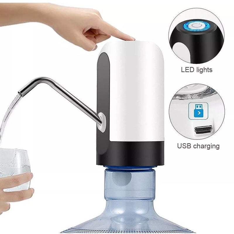 Automatic Drinker Dispenser Pump Electric Water Gallon Rechargeable Galao Usb Bottle 304